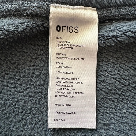 Figs Off-Shift Relaxed Jogger Sweatpant™ Blue Women’s Size L PO2848 - Picture 10 of 13